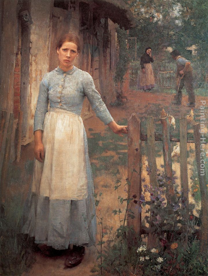 Sir George Clausen The Girl at the Gate